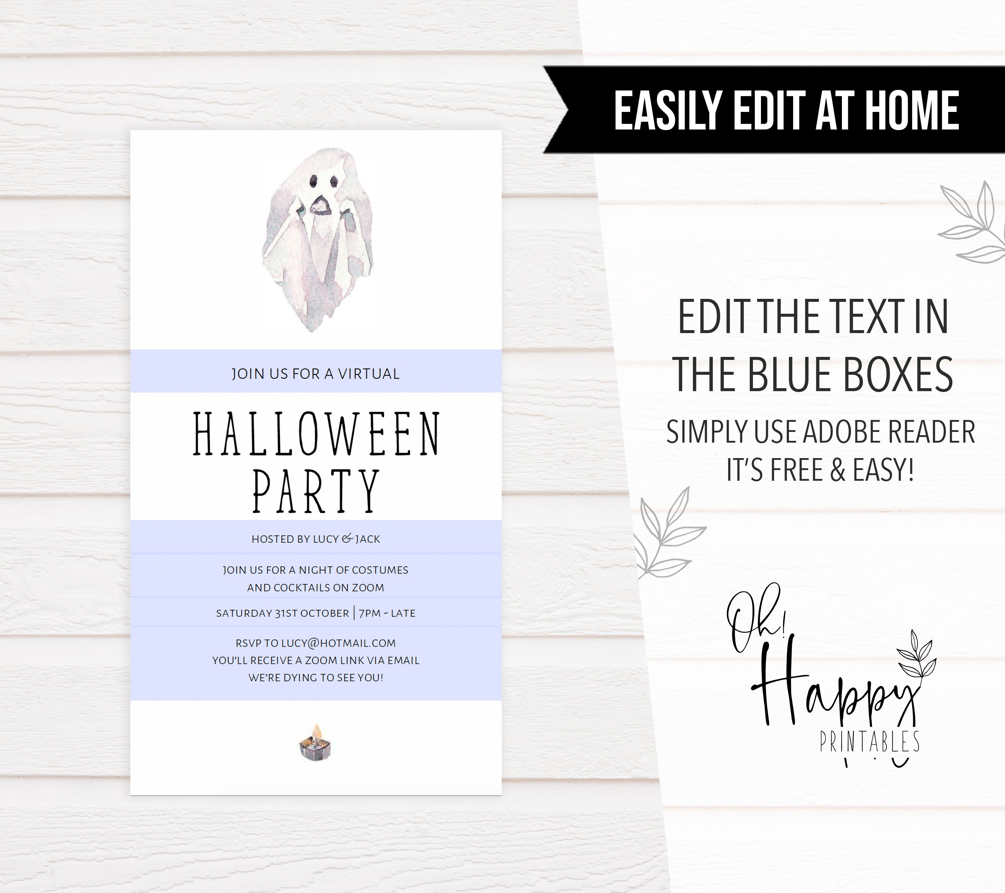 virtual halloween invitation, halloween invitations, editable halloween invitations, cell phone halloween invitations, spooky halloween invitations, drink up witches