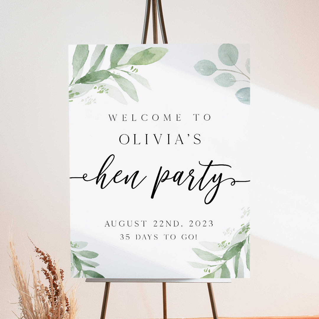 Hen Weekend Sign Editable Hen Party Welcome Sign | Printable Hen Party Decor ...