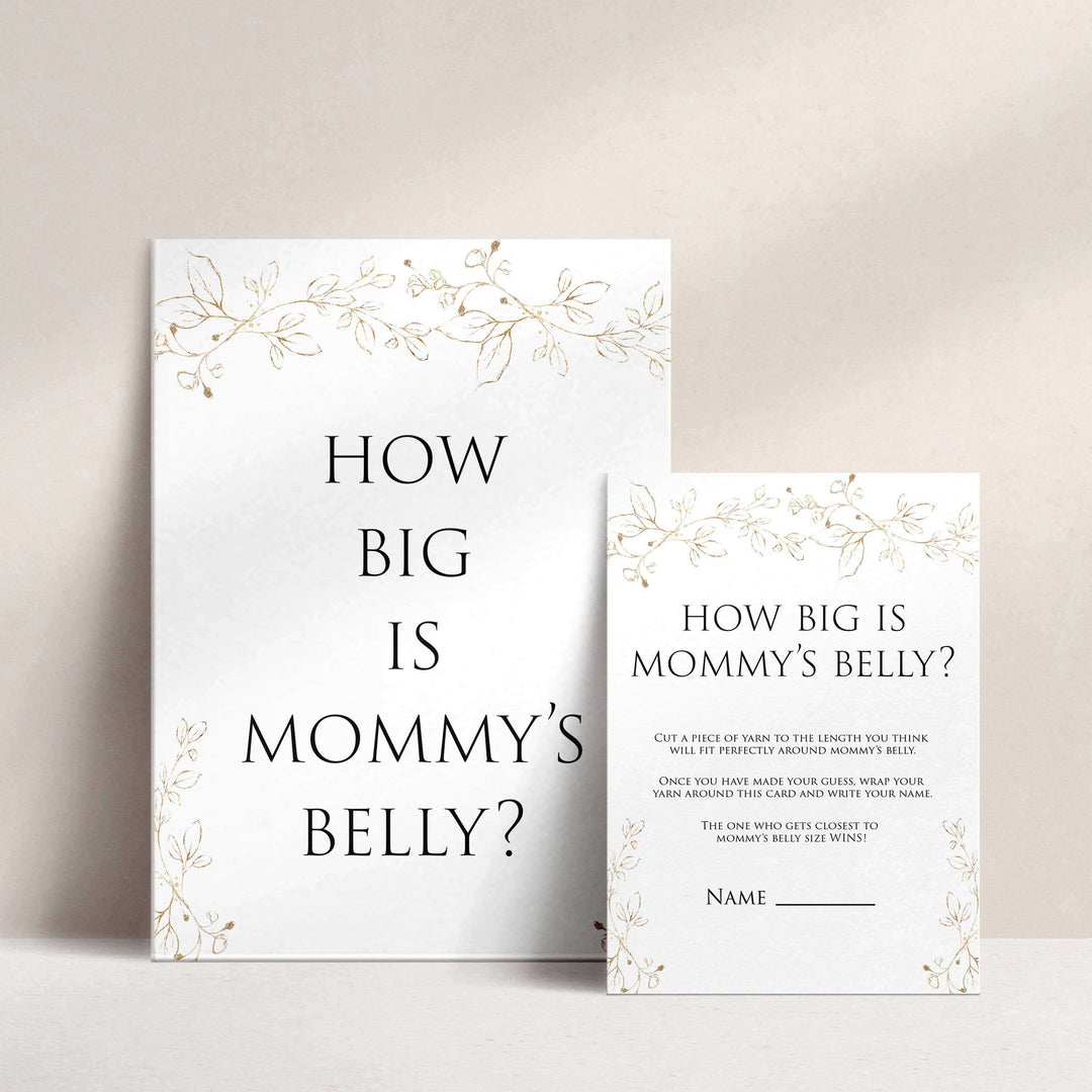 how big is mommys belly game, Printable baby shower games, gold leaf baby games, baby shower games, fun baby shower ideas, top baby shower ideas, gold leaf baby shower, baby shower games, fun gold leaf baby shower ideas