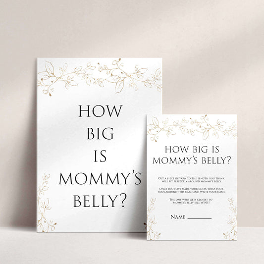 how big is mommys belly game, Printable baby shower games, gold leaf baby games, baby shower games, fun baby shower ideas, top baby shower ideas, gold leaf baby shower, baby shower games, fun gold leaf baby shower ideas