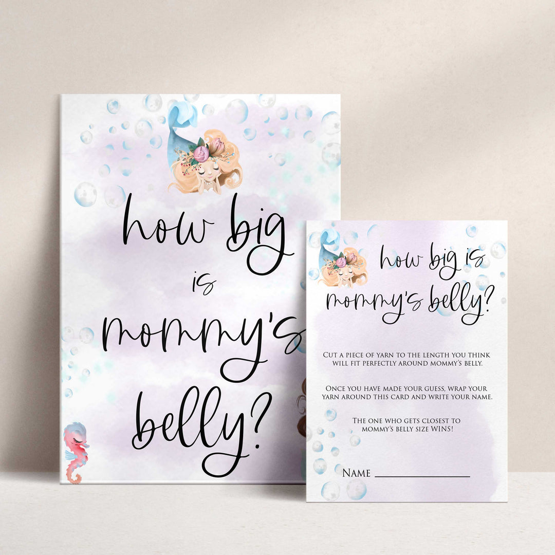 how big is mommys belly game, Printable baby shower games, little mermaid baby games, baby shower games, fun baby shower ideas, top baby shower ideas, little mermaid baby shower, baby shower games, pink hearts baby shower ideas