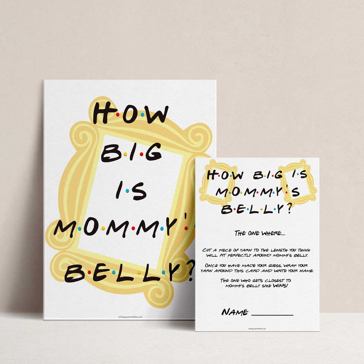 how big is mommys belly game, Printable baby shower games, friends fun baby games, baby shower games, fun baby shower ideas, top baby shower ideas, friends baby shower, friends baby shower ideas