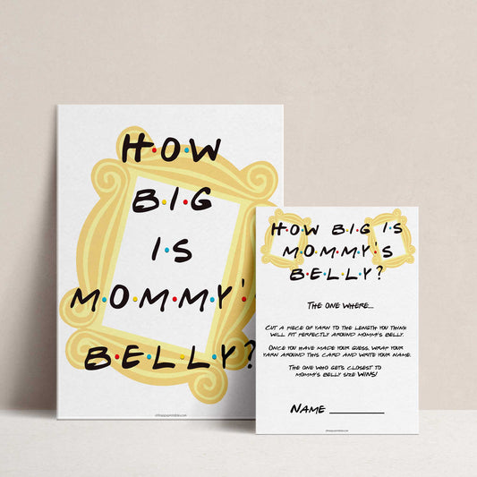 how big is mommys belly game, Printable baby shower games, friends fun baby games, baby shower games, fun baby shower ideas, top baby shower ideas, friends baby shower, friends baby shower ideas