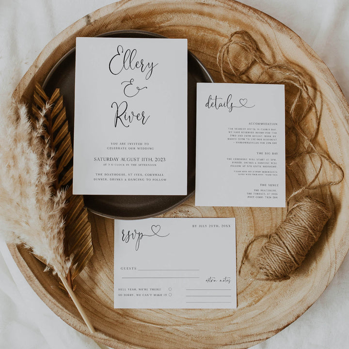 full wedding invitation suite, editable invitation suite, CALLIGRAPHY editable wedding invitation suite, editable wedding stationery, printable wedding stationery, modern wedding items, wedding save the dates