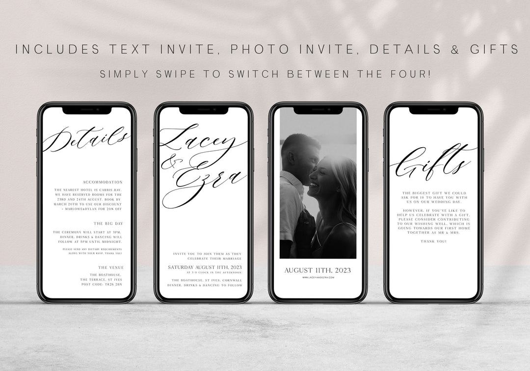editable mobile wedding invitation suite, CALLIGRAPHY editable wedding invitation suite, editable wedding stationery, printable wedding stationery, modern wedding items, wedding save the dates