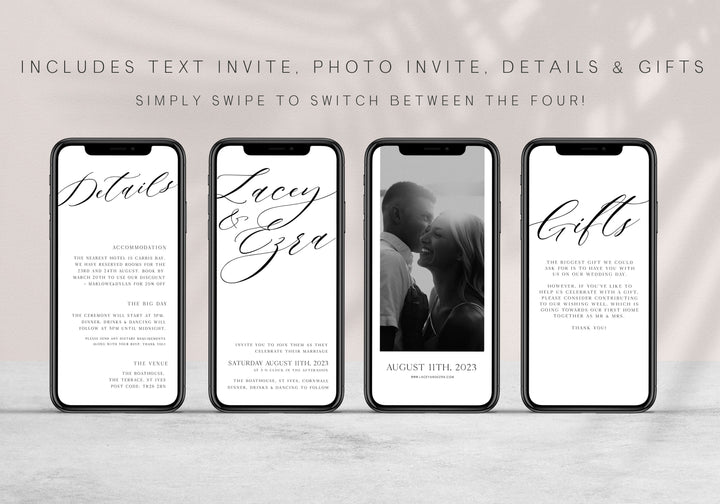 editable mobile wedding invitation suite, CALLIGRAPHY editable wedding invitation suite, editable wedding stationery, printable wedding stationery, modern wedding items, wedding save the dates