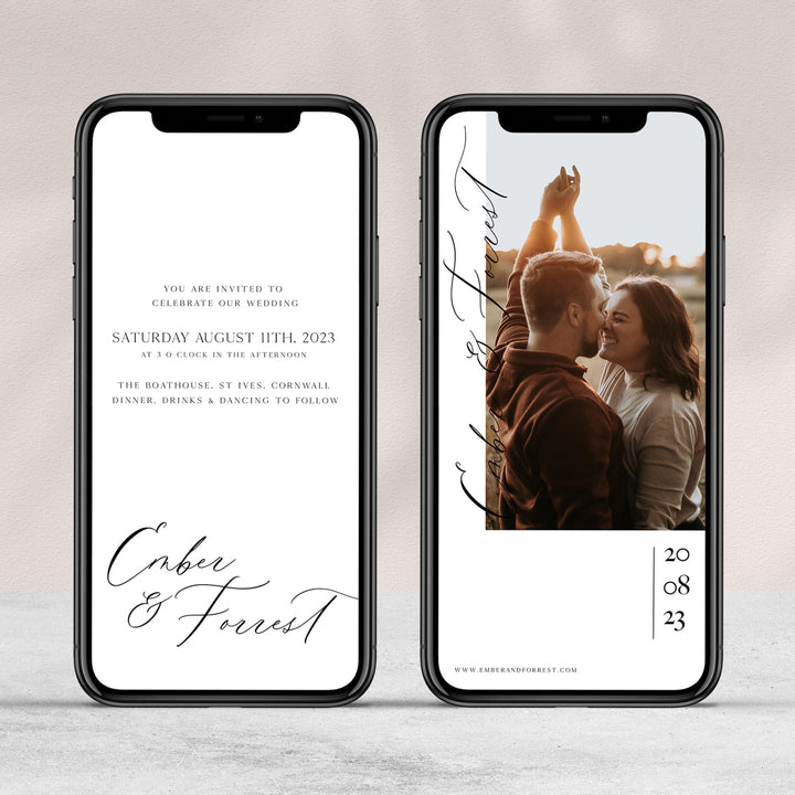 editable mobile wedding invitations, CALLIGRAPHY editable wedding invitation suite, editable wedding stationery, printable wedding stationery, modern wedding items, wedding save the dates