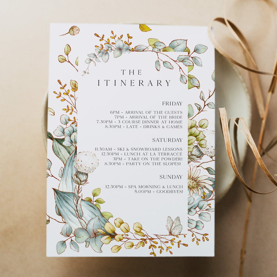 editable summer garden bachelorette weekend invitation, printable floral hen party invitation, summer garden bridal theme