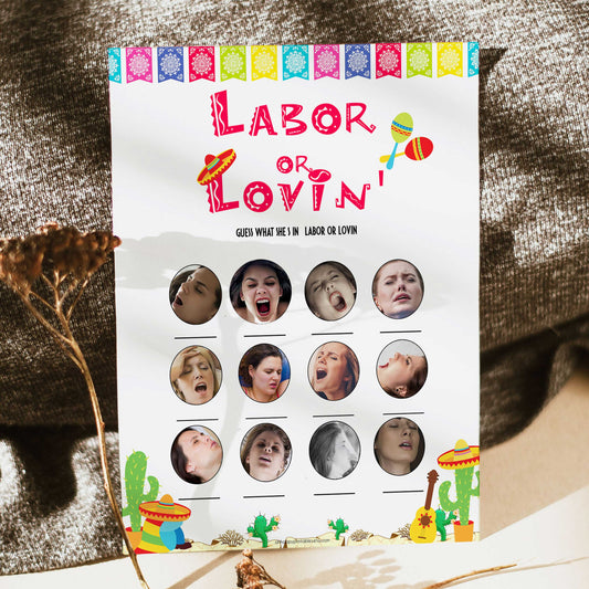 labour or lovin, labor or lovin game, Printable baby shower games, Mexican fiesta fun baby games, baby shower games, fun baby shower ideas, top baby shower ideas, fiesta shower baby shower, fiesta baby shower ideas