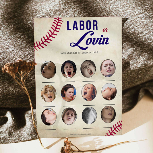 baseball labor or lovin baby shower game, porn or labor game, little slugger baby shower, printable baby shower games, fun baby shower games, popular baby shower games