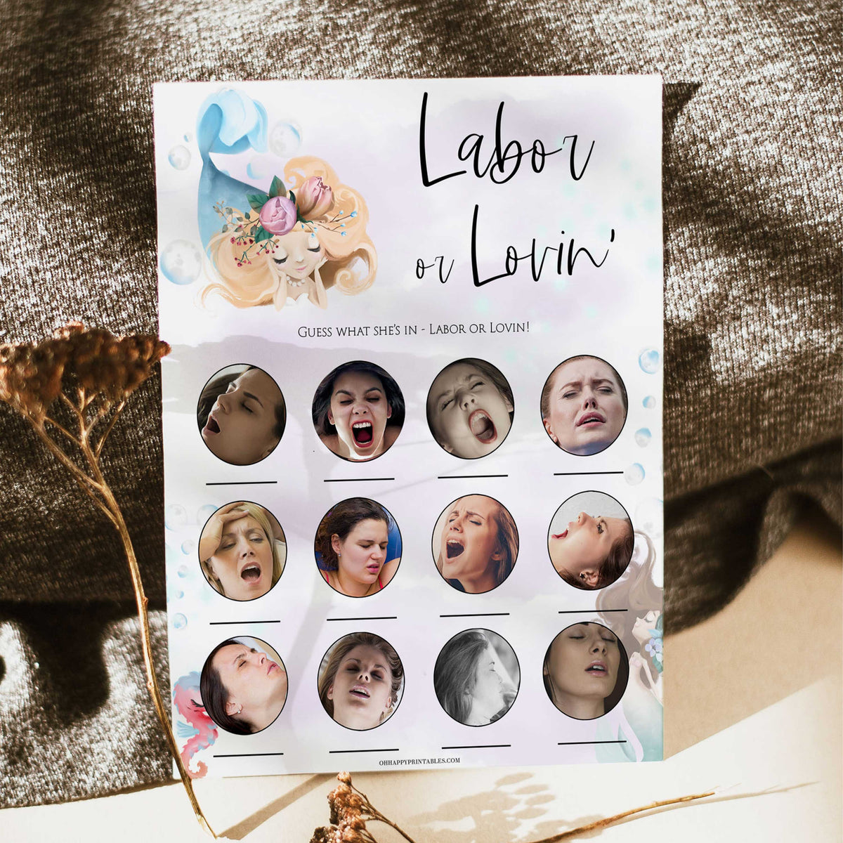 labor or lovin, porn or labor game, Printable baby shower games, little mermaid baby games, baby shower games, fun baby shower ideas, top baby shower ideas, little mermaid baby shower, baby shower games, pink hearts baby shower ideas