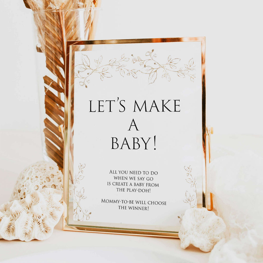 lets make a baby game, Printable baby shower games, gold leaf baby games, baby shower games, fun baby shower ideas, top baby shower ideas, gold leaf baby shower, baby shower games, fun gold leaf baby shower ideas