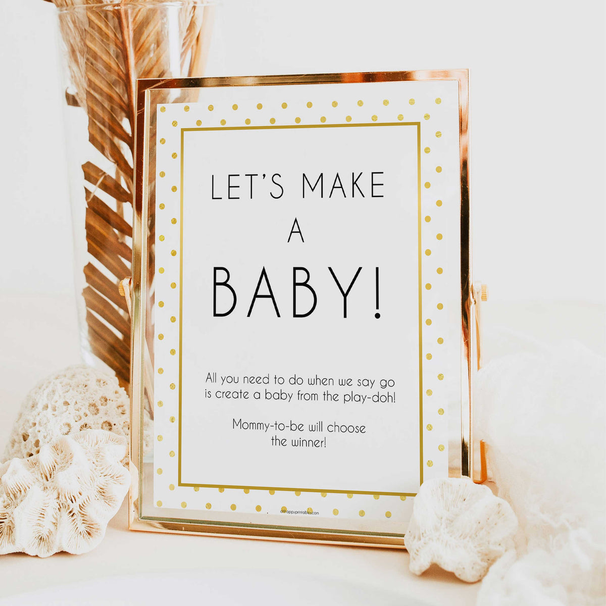 lets make a baby game, play doh baby game, Printable baby shower games, baby gold dots fun baby games, baby shower games, fun baby shower ideas, top baby shower ideas, gold glitter shower baby shower, friends baby shower ideas