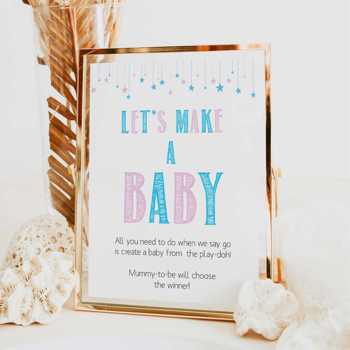 Gender reveal baby games, lets make a baby, printable baby shower games, fun baby games, top baby games, best baby games, baby shower games