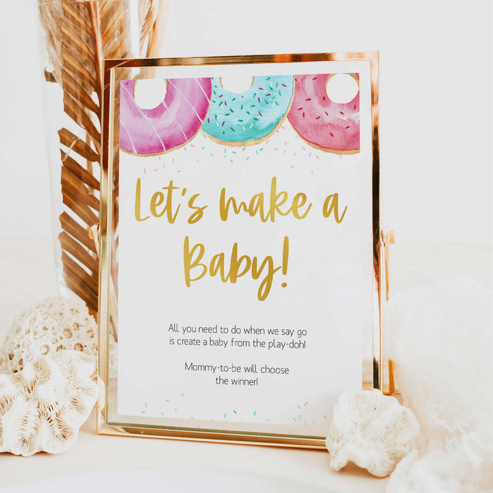 lets make a baby game, Printable baby shower games, donut baby games, baby shower games, fun baby shower ideas, top baby shower ideas, donut sprinkles baby shower, baby shower games, fun donut baby shower ideas