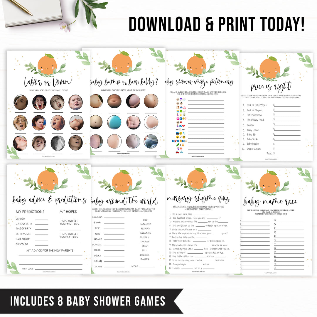 8 baby shower games bundle, Printable baby shower games, little cutie baby games, baby shower games, fun baby shower ideas, top baby shower ideas, little cutie baby shower, baby shower games, fun little cutie baby shower ideas