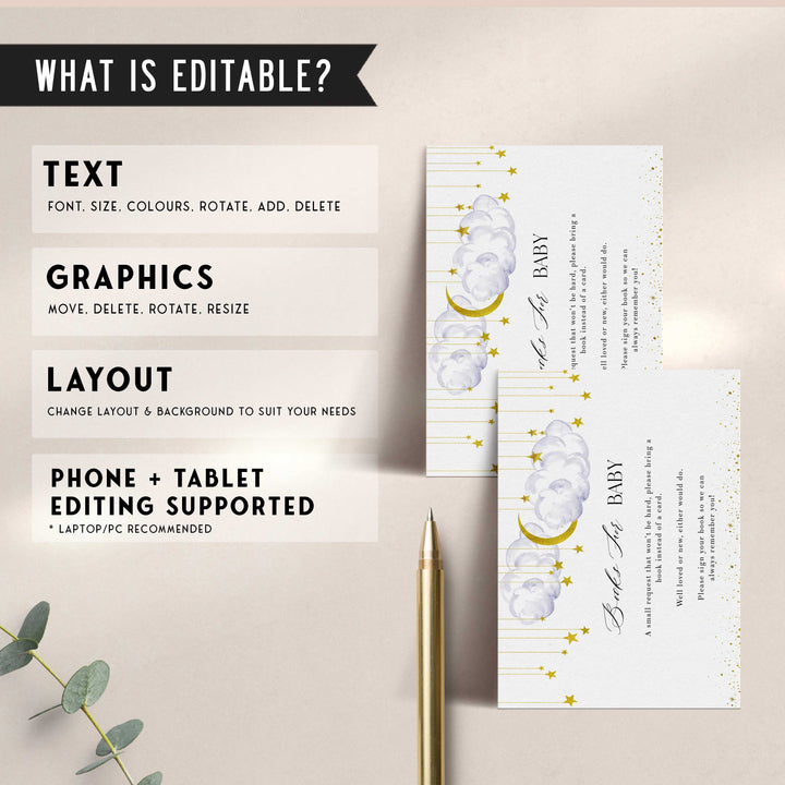 Fully editable and printable baby shower advice for mommy game with a little star design. Perfect for a Twinkle Little Star baby shower themed party