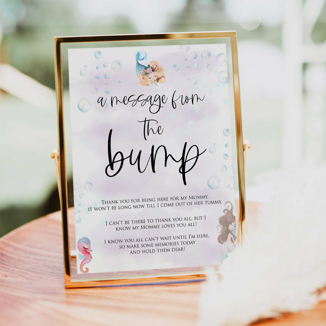 message from the bump game, Printable baby shower games, little mermaid baby games, baby shower games, fun baby shower ideas, top baby shower ideas, little mermaid baby shower, baby shower games, pink hearts baby shower ideas