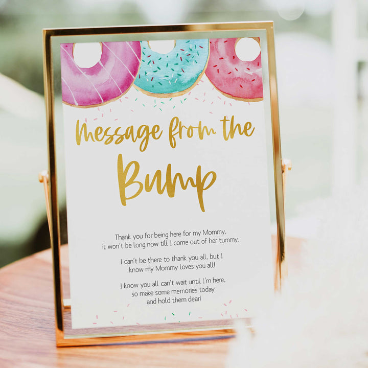 message from the bump game, Printable baby shower games, donut baby games, baby shower games, fun baby shower ideas, top baby shower ideas, donut sprinkles baby shower, baby shower games, fun donut baby shower ideas