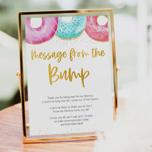message from the bump game, Printable baby shower games, donut baby games, baby shower games, fun baby shower ideas, top baby shower ideas, donut sprinkles baby shower, baby shower games, fun donut baby shower ideas