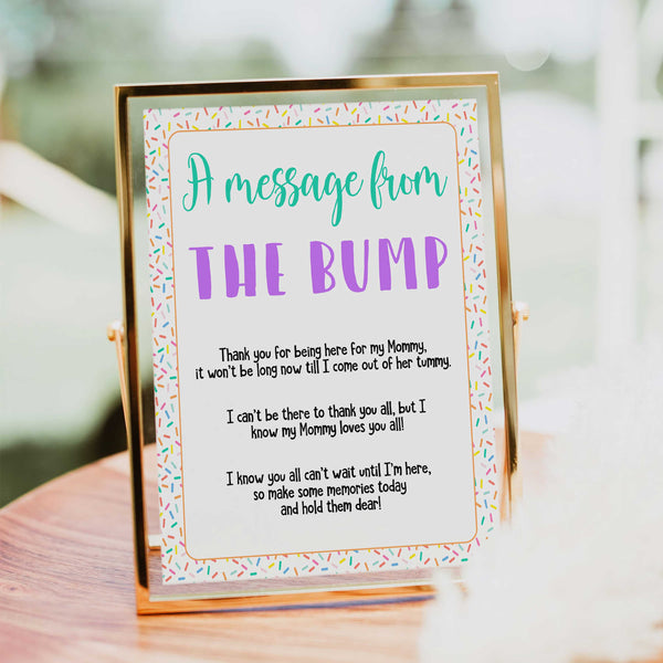 A Message From The Bump - Baby Sprinkle Printable Baby Games – OhHappyPrintables a-message-from-the-bump-baby-sprinkle-printable-baby-games-ohhappyprintables