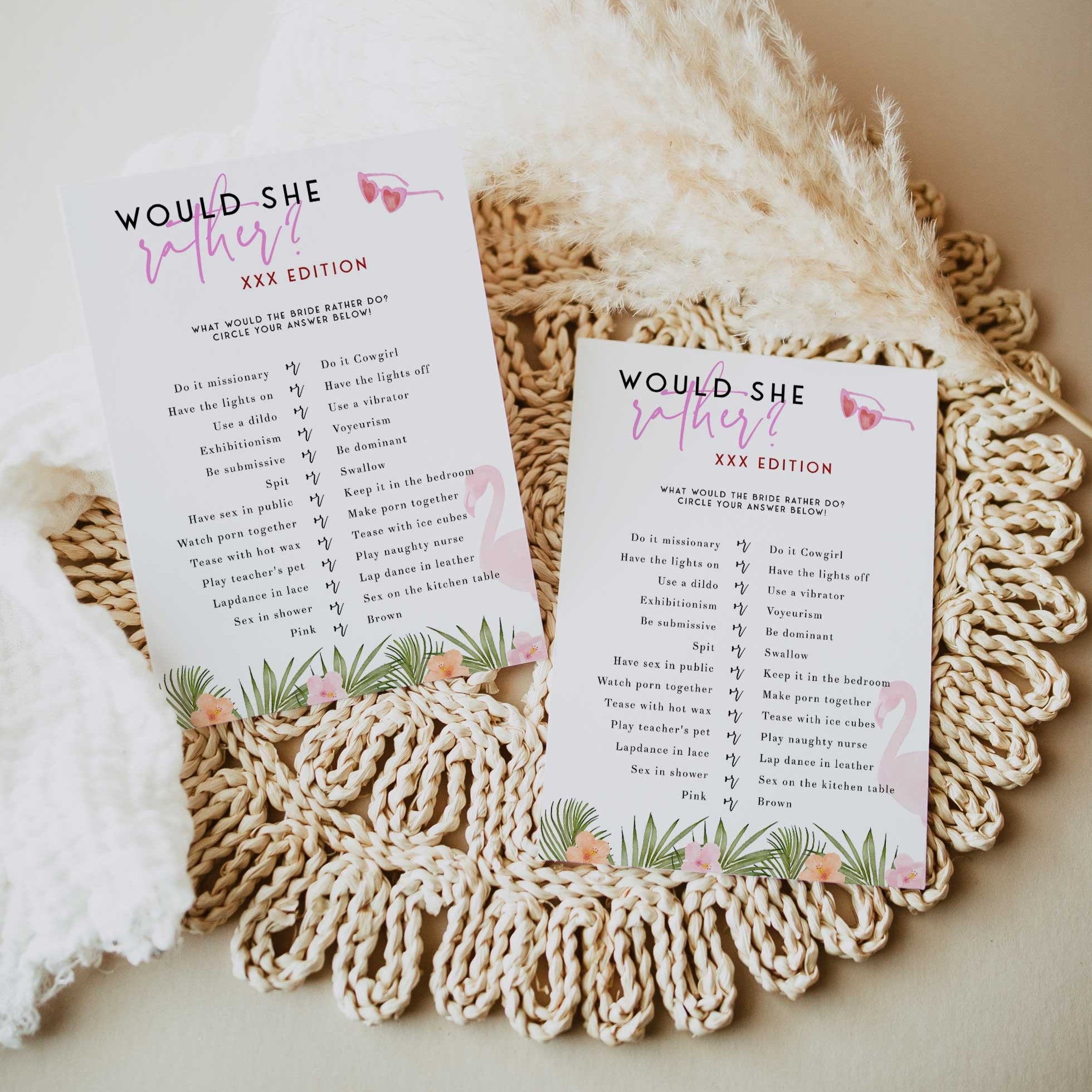 1960px x 1960px - EDITABLE Would She Rather XXX Game - Miami Bachelorette Games â€“  OhHappyPrintables