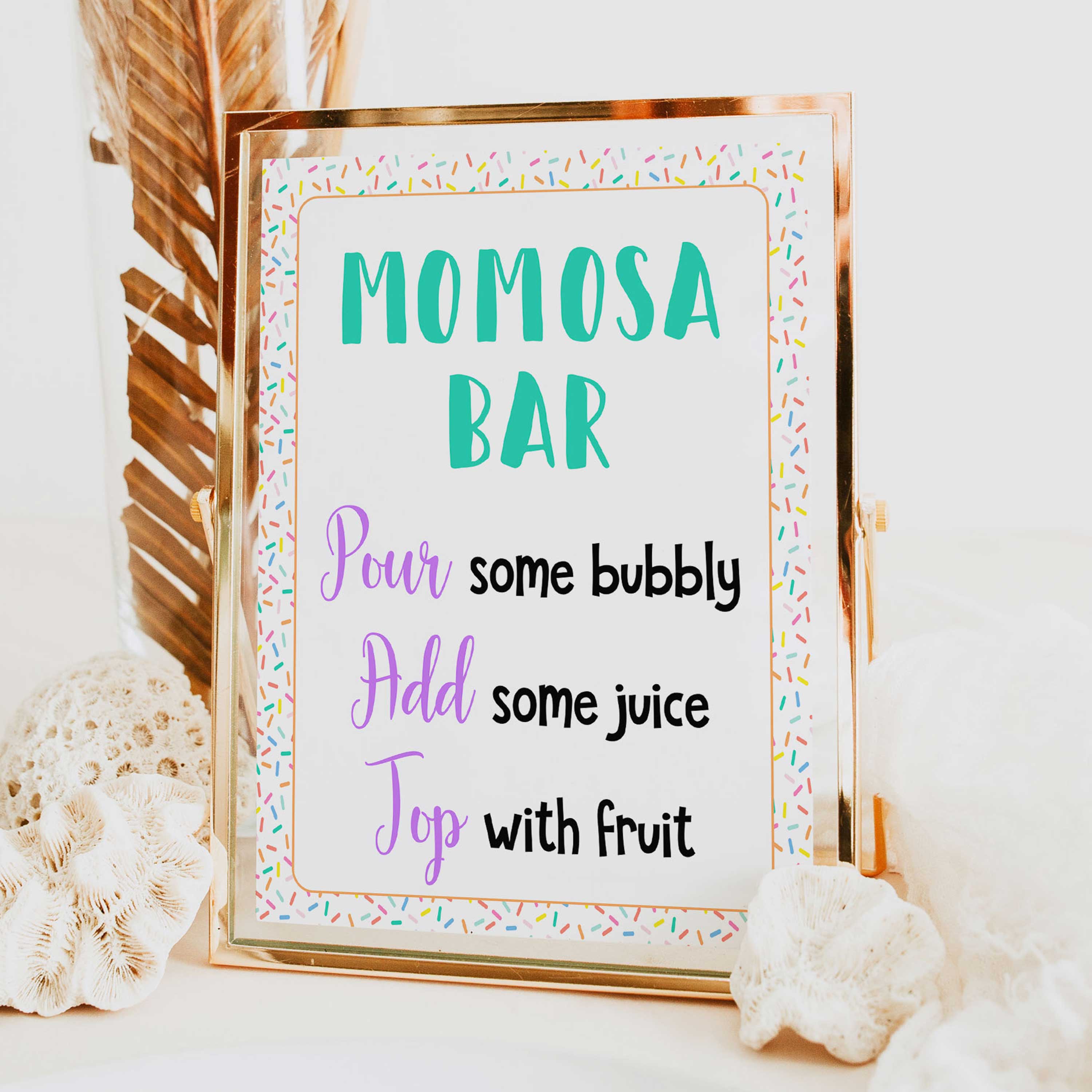 momosa baby table sign, Baby sprinkle baby decor, printable baby table signs, printable baby decor, baby sprinkle table signs, fun baby signs, baby sprinkle fun baby table signs