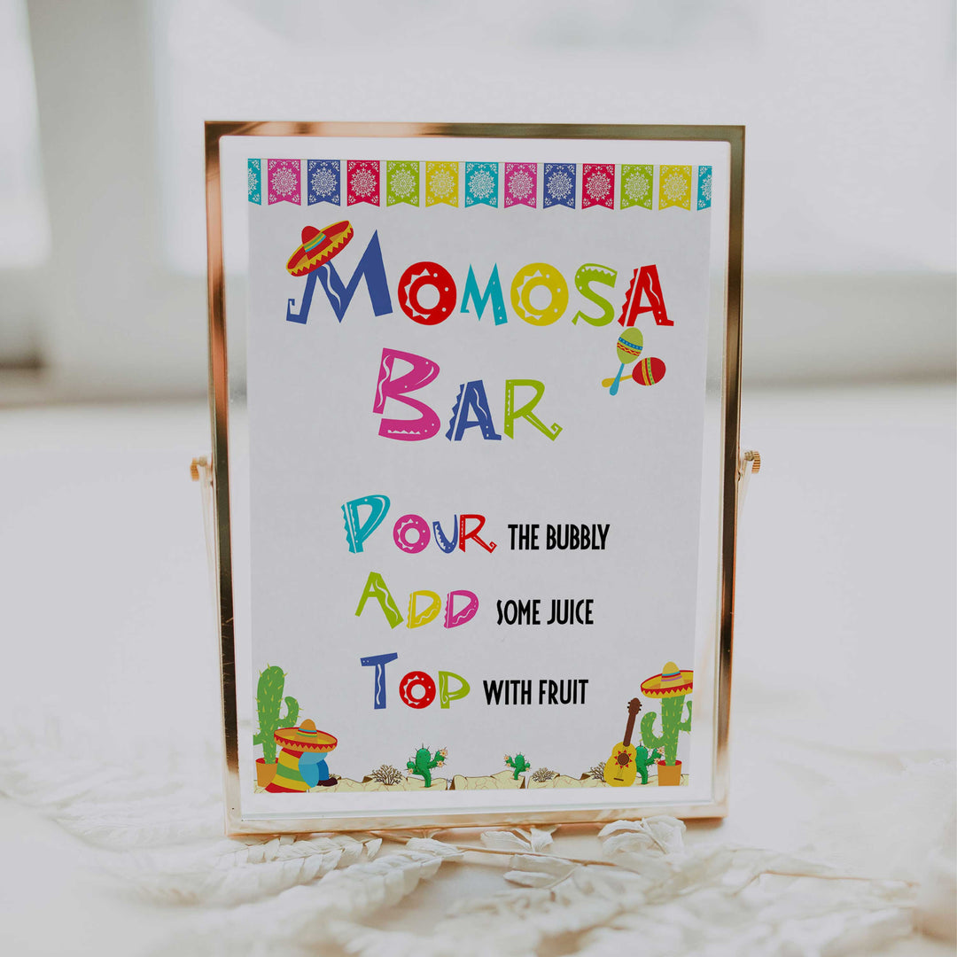momosa baby table signs, Mexican fiesta baby decor, printable baby table signs, printable baby decor, baby Mexican fiesta table signs, fun baby signs, baby fiesta fun baby table signs