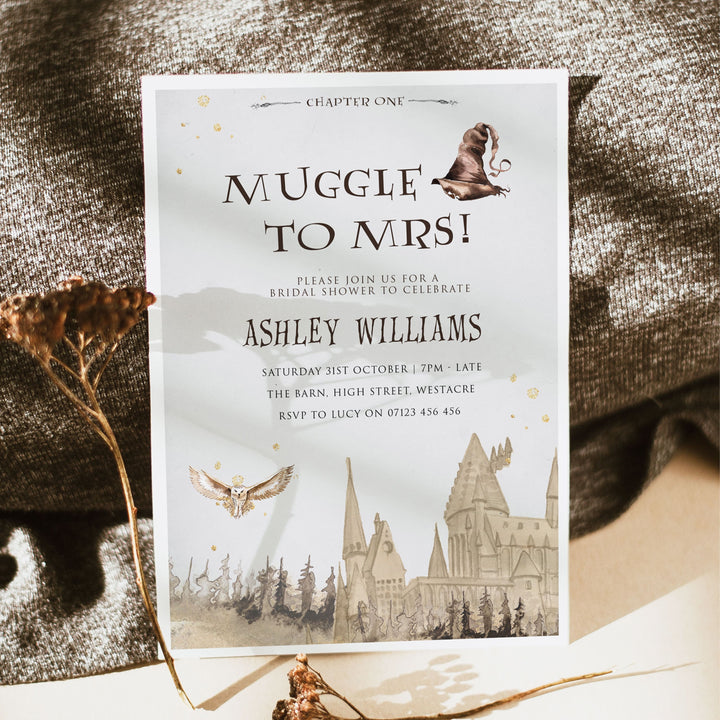 editable harry potter bridal shower invitation, printable bridal shower invitations, harry potter bridal theme