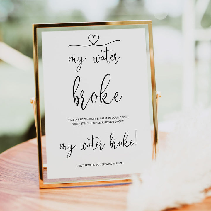 Minimalist baby shower games, my water broke baby games, 10 baby game bundles, fun baby games, printable baby games, top baby games, popular baby games, labor or porn games, neutral baby games, gender reveal games