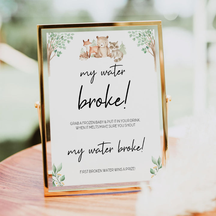my water broke baby game, Printable baby shower games, woodland animals baby games, baby shower games, fun baby shower ideas, top baby shower ideas, woodland baby shower, baby shower games, fun woodland animals baby shower ideas