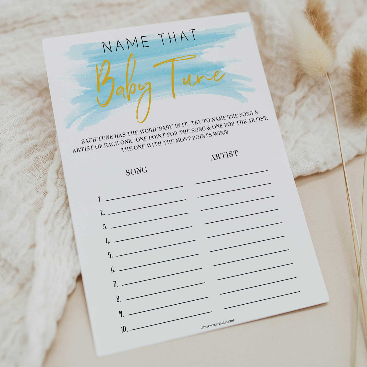 Blue swash, name that baby tune baby games, baby shower games, printable baby games, fun baby games, boy baby shower games, baby games, fun baby shower ideas, baby shower ideas, boy baby games, blue baby shower