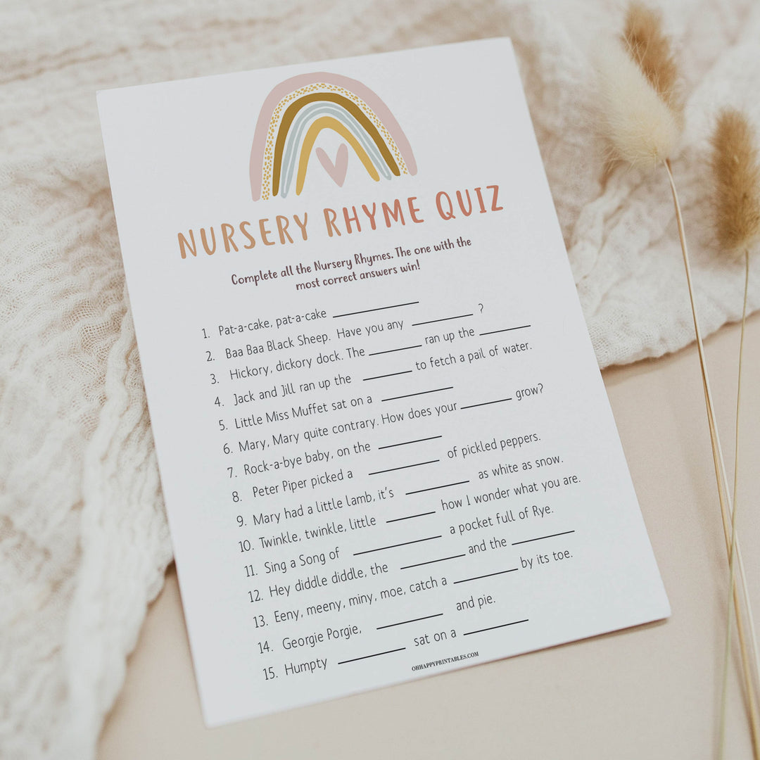 nursery rhyme quiz game, Printable baby shower games, boho rainbow baby games, baby shower games, fun baby shower ideas, top baby shower ideas, boho rainbow baby shower, baby shower games, fun boho rainbow baby shower ideasname that baby tune game, Printable baby shower games, boho rainbow baby games, baby shower games, fun baby shower ideas, top baby shower ideas, boho rainbow baby shower, baby shower games, fun boho rainbow baby shower ideas