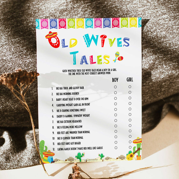 old wives tales games, baby wives tale game, Printable baby shower games, Mexican fiesta fun baby games, baby shower games, fun baby shower ideas, top baby shower ideas, fiesta shower baby shower, fiesta baby shower ideas