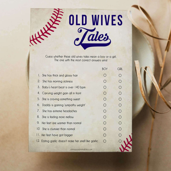 Old wives tales baby games, Baseball baby shower games, printable baby shower games, fun baby shower games, top baby shower ideas, little slugger baby games