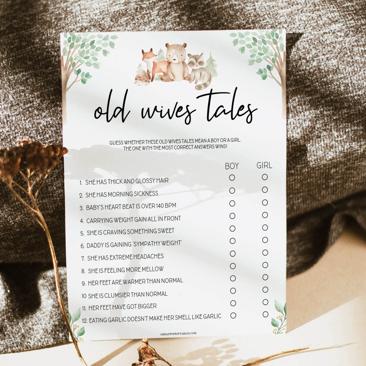 old wives tale baby game, Printable baby shower games, woodland animals baby games, baby shower games, fun baby shower ideas, top baby shower ideas, woodland baby shower, baby shower games, fun woodland animals baby shower ideas