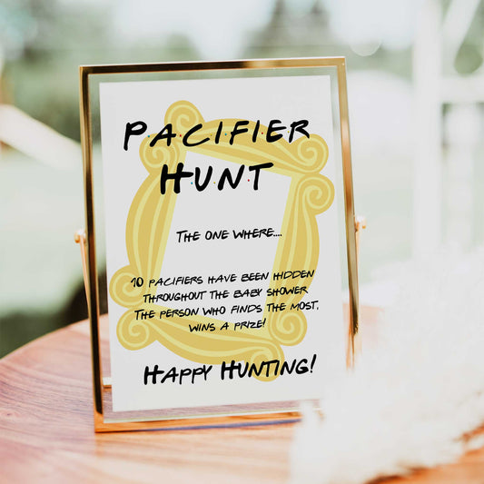 pacifier hunt baby game, Printable baby shower games, friends fun baby games, baby shower games, fun baby shower ideas, top baby shower ideas, friends baby shower, friends baby shower ideas