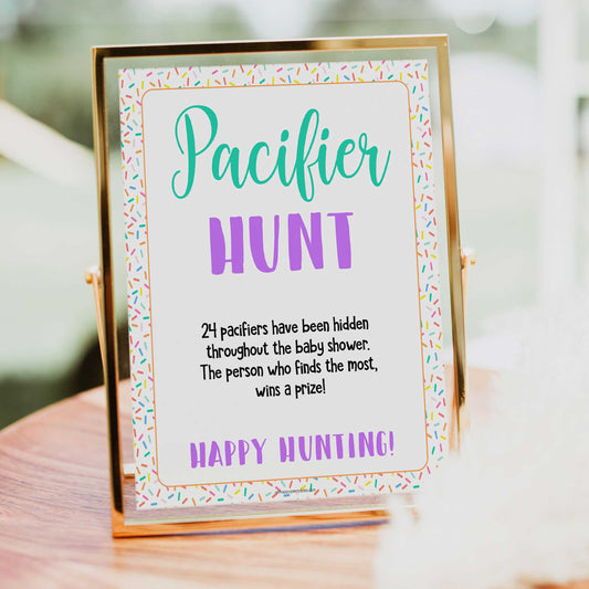 pacifier hunt baby game, baby hunt game, Printable baby shower games, baby sprinkle fun baby games, baby shower games, fun baby shower ideas, top baby shower ideas, sprinkle shower baby shower, friends baby shower ideas