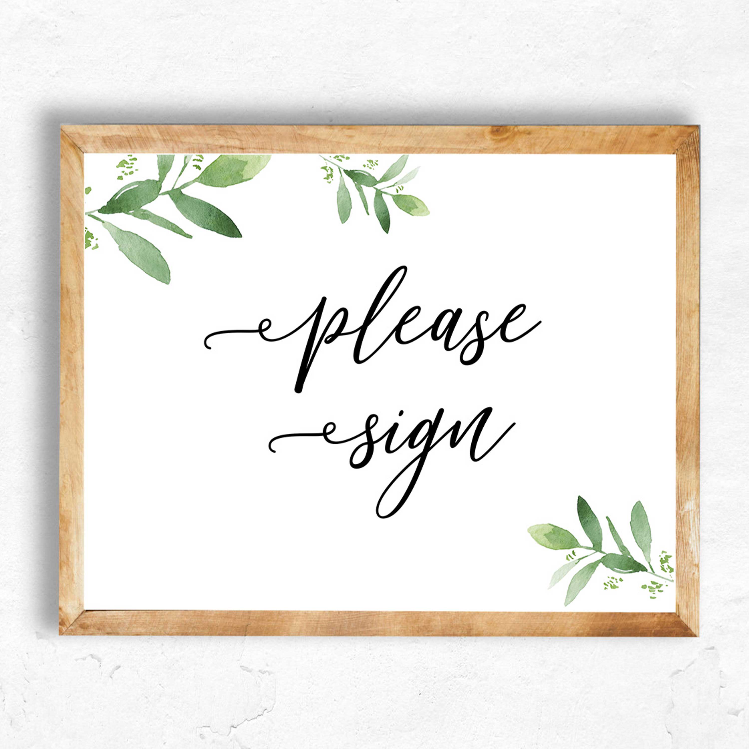Please Sign Table Sign | Printable Wedding & Bridal Shower Stationery ...
