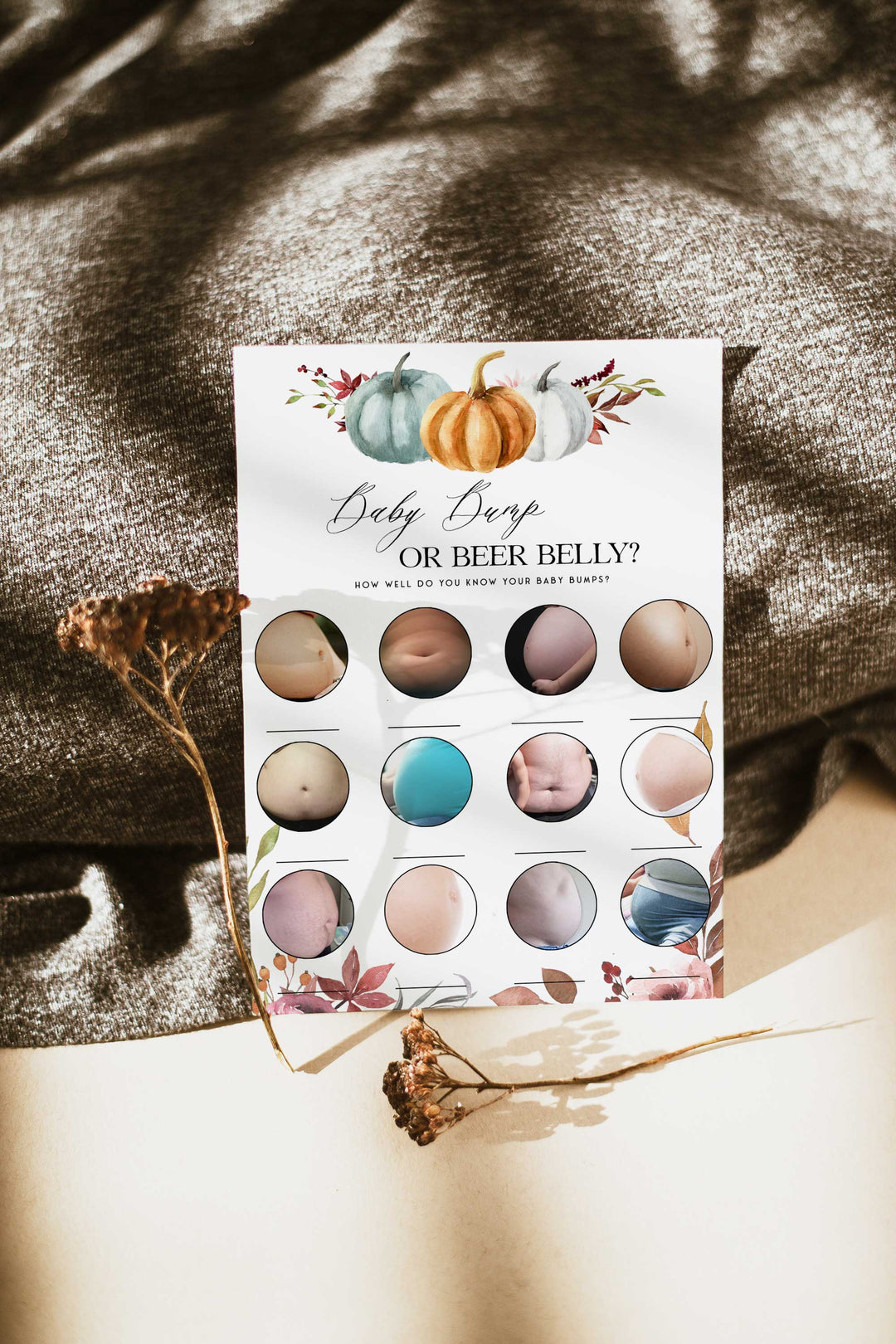 2 IN 1 Porn or Labor & Baby Bump - Fall Pumpkin