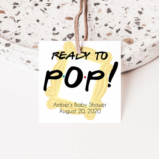 Ready to pop tags, Printable baby shower games, friends fun baby games, baby shower games, fun baby shower ideas, top baby shower ideas, friends baby shower, friends baby shower ideas