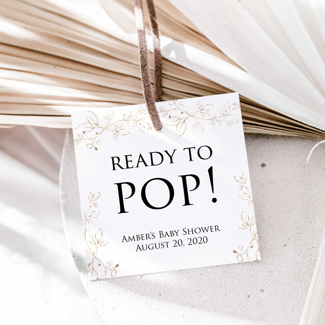 ready to pop tags, Printable baby shower games, gold leaf baby games, baby shower games, fun baby shower ideas, top baby shower ideas, gold leaf baby shower, baby shower games, fun gold leaf baby shower ideas