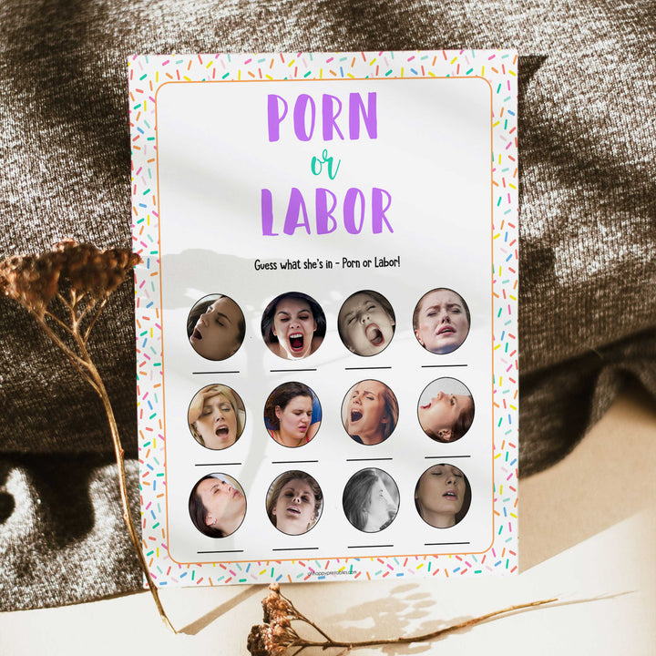 labor or porn baby game, porn or labor, Printable baby shower games, baby sprinkle fun baby games, baby shower games, fun baby shower ideas, top baby shower ideas, sprinkle shower baby shower, friends baby shower ideas