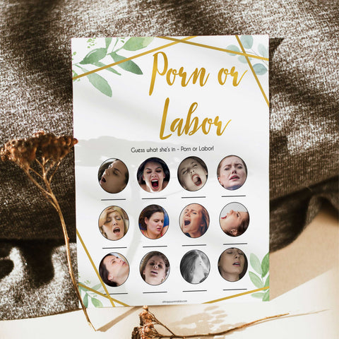 gold geometric porn or labour baby shower games, printable baby shower games, fun baby games, popular baby games, gold baby games