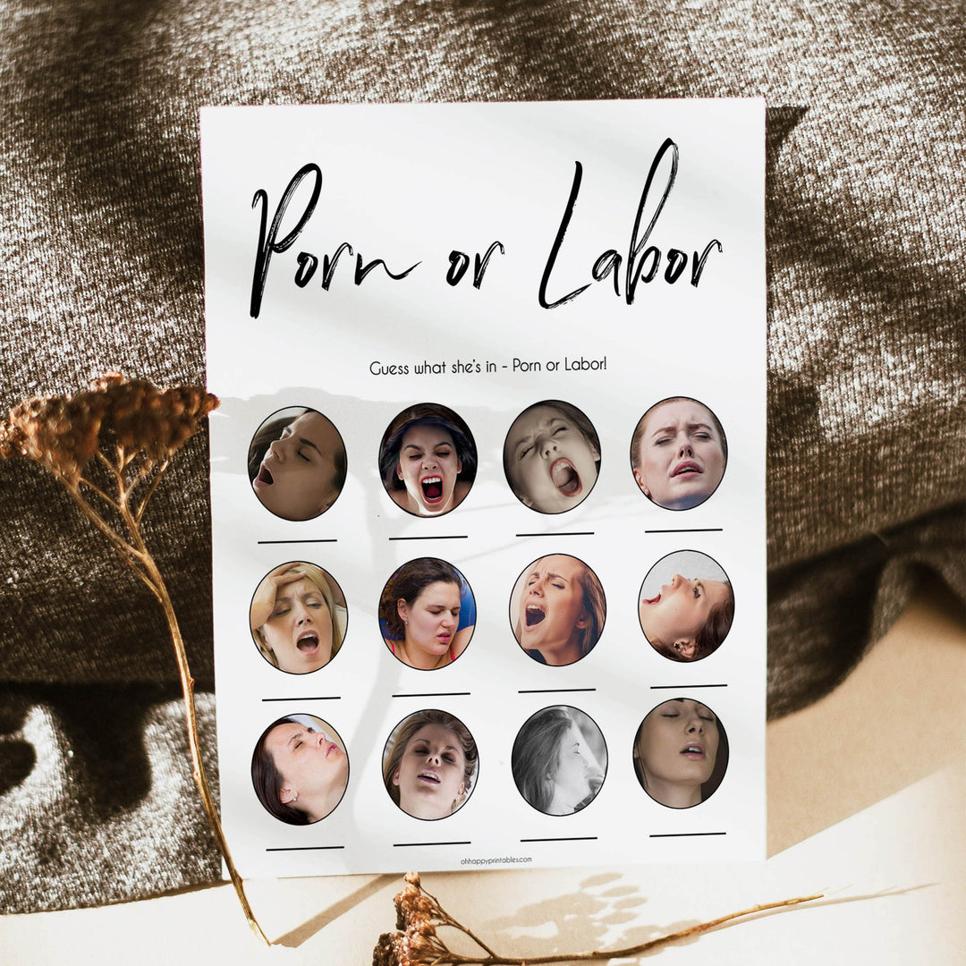 porn labor baby shower games, printable baby shower games, porn labour baby, labor baby game