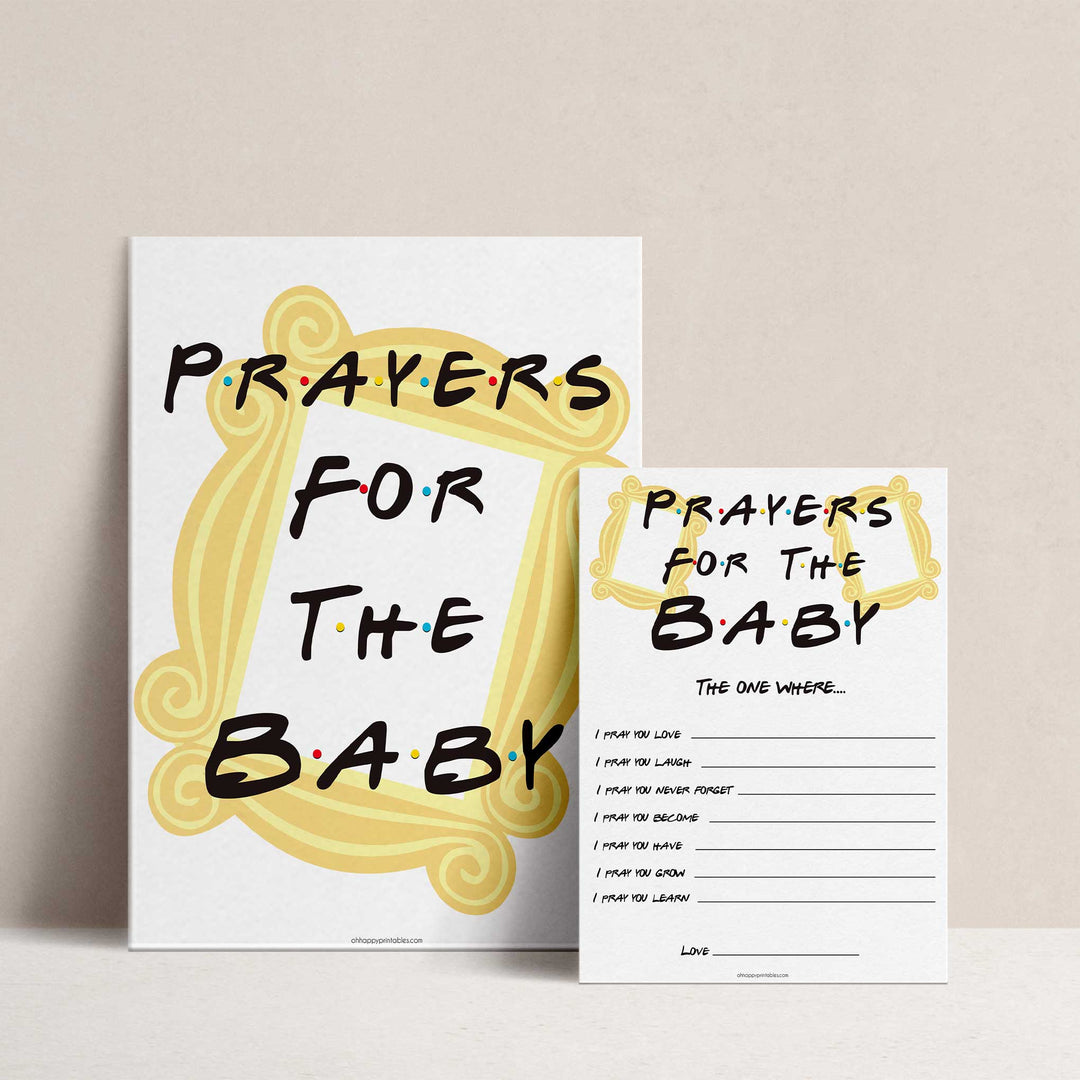 Prayers for the baby keepsake, Printable baby shower games, friends fun baby games, baby shower games, fun baby shower ideas, top baby shower ideas, friends baby shower, friends baby shower ideas