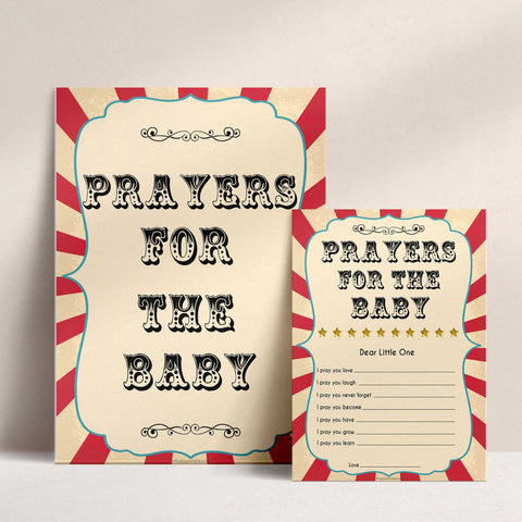 Circus prayers for the baby baby shower games, circus baby games, carnival baby games, printable baby games, fun baby games, popular baby games, carnival baby shower, carnival theme