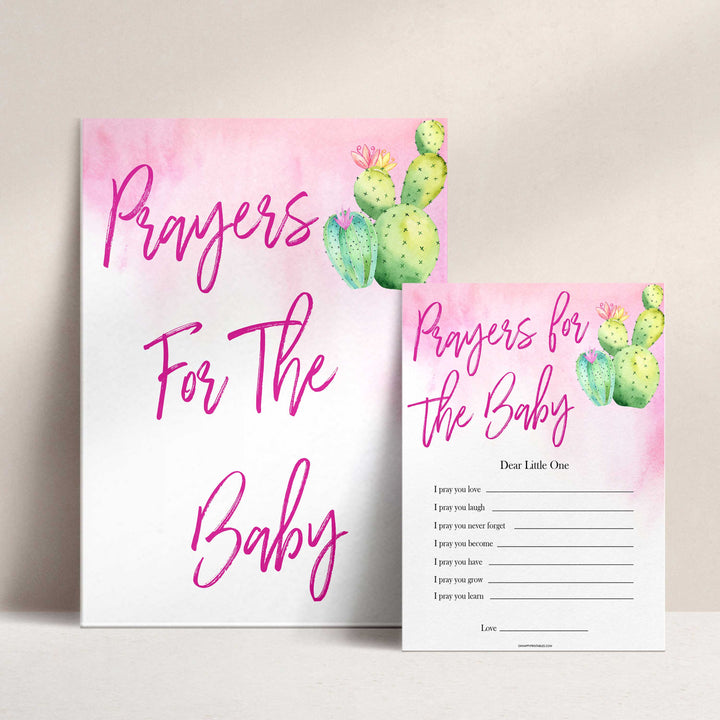 Cactus baby shower games, cactus prayers for the baby baby game, printable baby games, Mexican baby shower, Mexican baby games, fiesta baby games, popular baby games, printable baby games