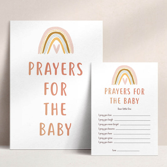 prayers for the baby keepsake, Printable baby shower games, boho rainbow baby games, baby shower games, fun baby shower ideas, top baby shower ideas, boho rainbow baby shower, baby shower games, fun boho rainbow baby shower ideas