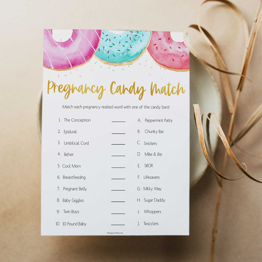 pregnancy candy match game, Printable baby shower games, donut baby games, baby shower games, fun baby shower ideas, top baby shower ideas, donut sprinkles baby shower, baby shower games, fun donut baby shower ideas
